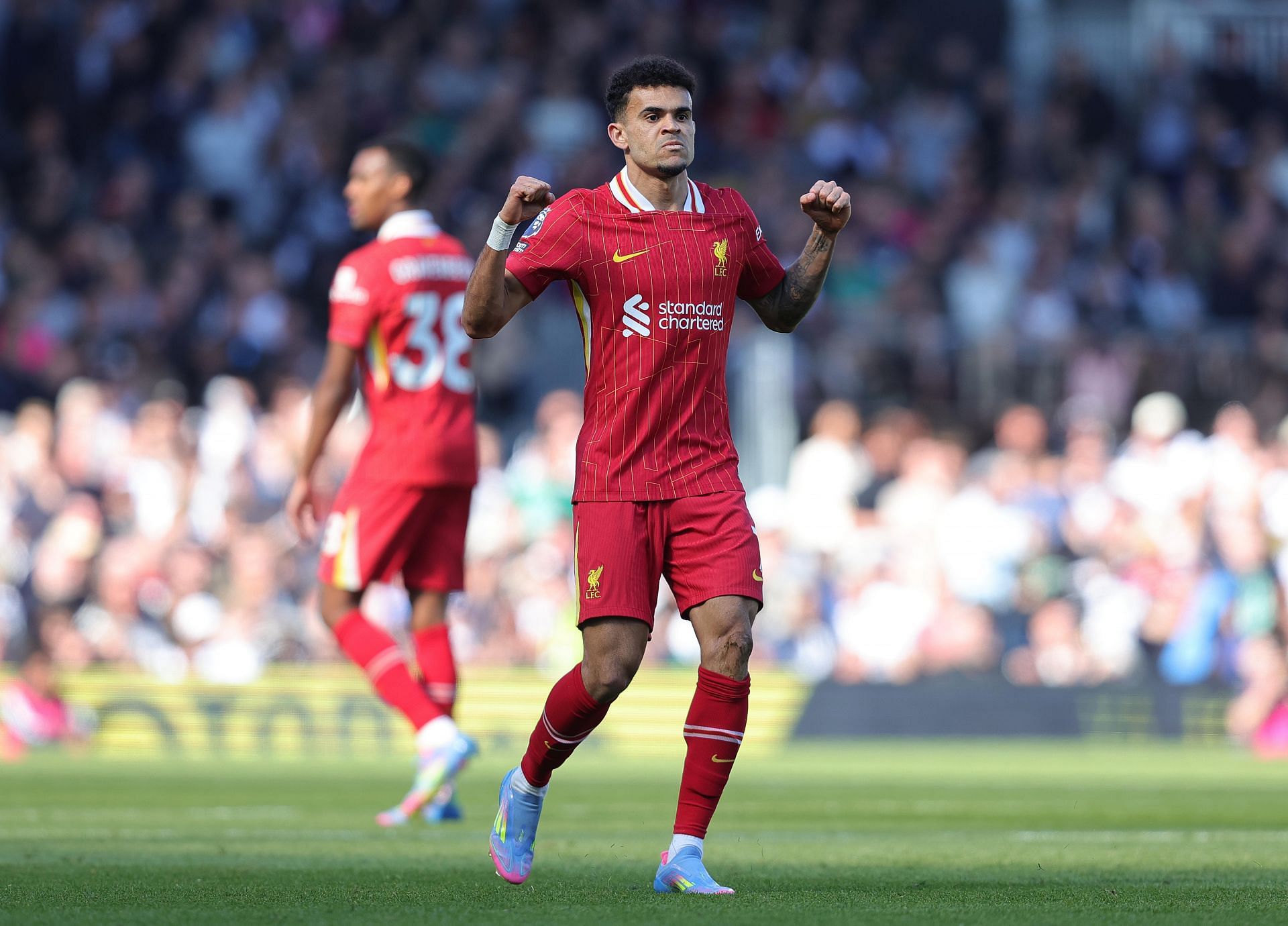 Diaz's well-taken effort gave Liverpool a glimmer of hope.